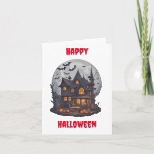Beängstigende Halloween Design Grußkarte Karte