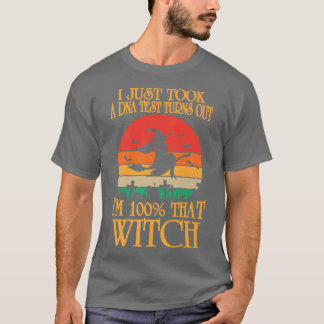 Beängstigende Halloween-Design lustige Hexe qu T-Shirt