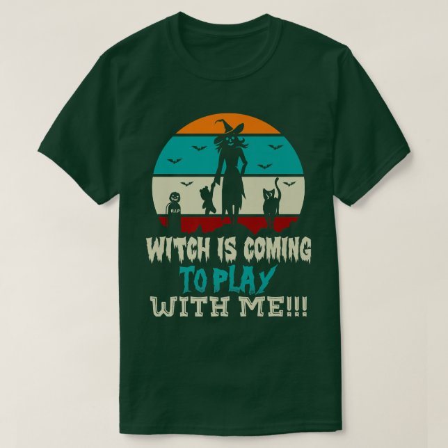 Beängstigende Halloween-Designerin Spuk Burg T-Shirt (Design vorne)