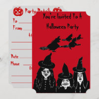 beängstigende Halloween-Einladung