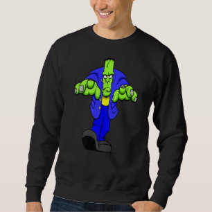 Beängstigende Halloween Frankenstien Niedlich Mons Sweatshirt