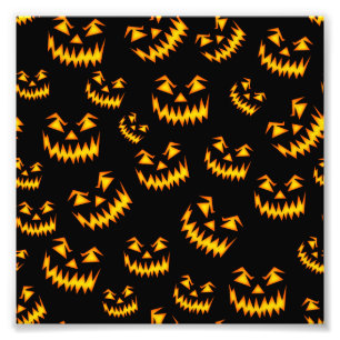 Beängstigende Halloween-Gesichter Fotodruck