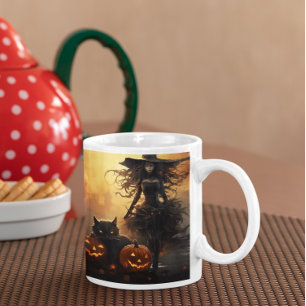 Beängstigende Halloween Hexe 23 Tasse