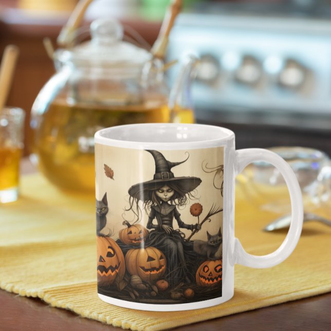 Beängstigende Halloween Hexe 34 Tasse (Scary Halloween Characters version 34 Mug
)