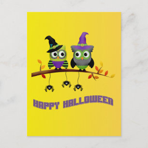 Beängstigende Halloween-Nacht mit den Hexenmeister Postkarte