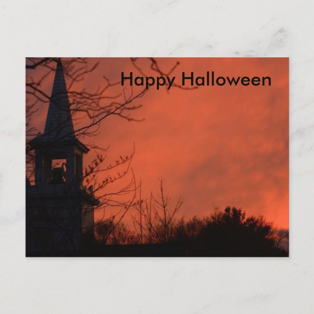 Beängstigende Halloween-Nacht Postkarte (Vorderseite)