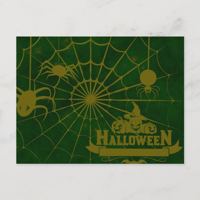 Beängstigende Halloween-Nacht Postkarte (Vorderseite)