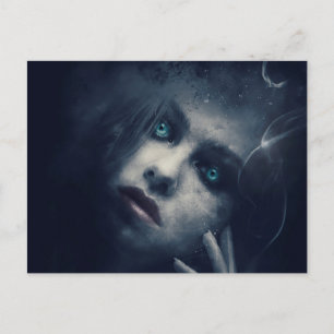 Beängstigende Halloween Night Postkarte