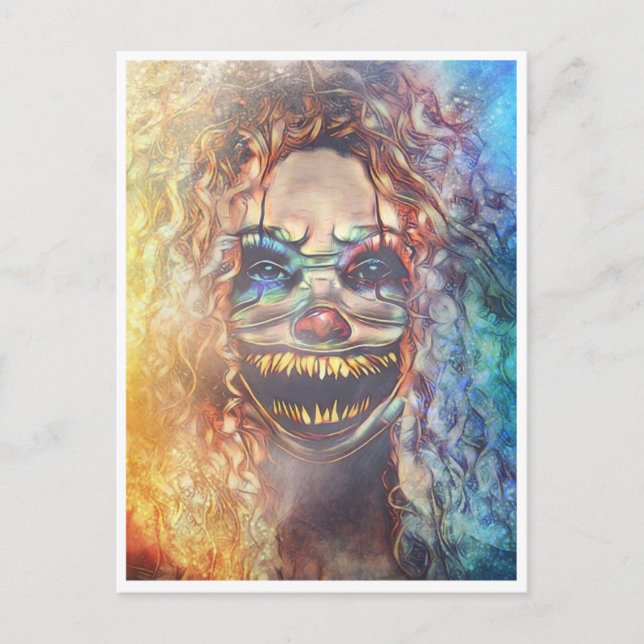 Beängstigende Halloween Night Postkarte (Vorderseite)