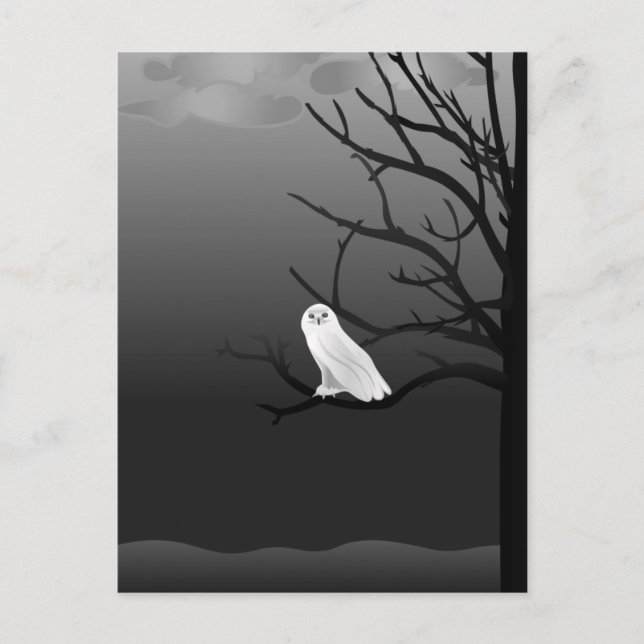 Beängstigende Halloween Night Postkarte (Vorderseite)