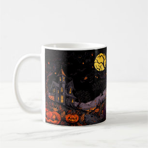 Beängstigende Halloween Pumpkins Kaffeetasse