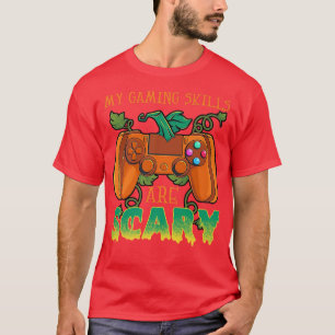 Beängstigende Halloween-Spielkunst für Gamer-Boys T-Shirt