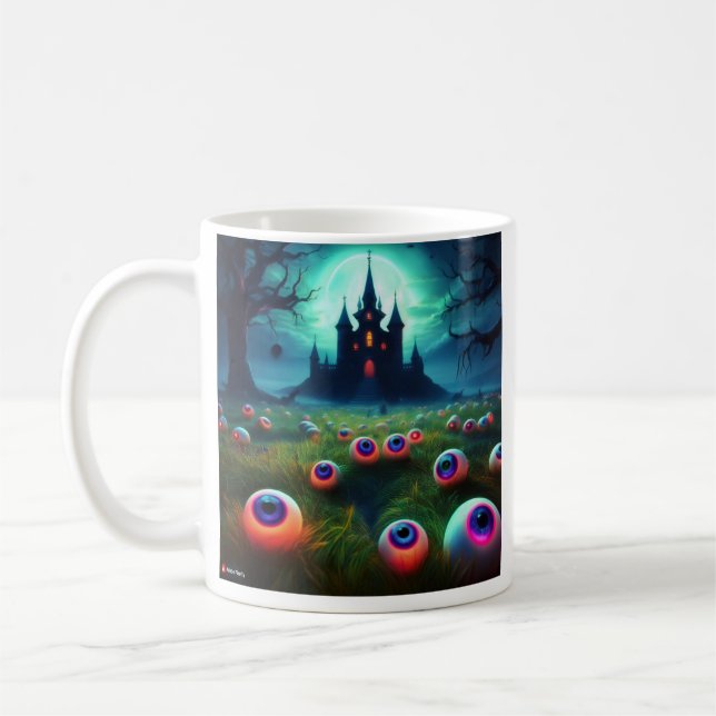 Beängstigende Halloween-Tasse Kaffeetasse (Links)