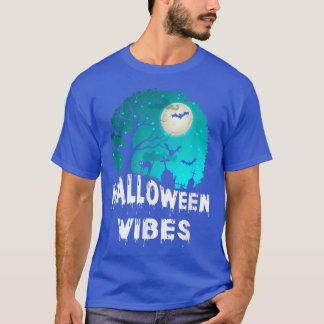 Beängstigende Halloween-Womens gestalten Graugrave T-Shirt
