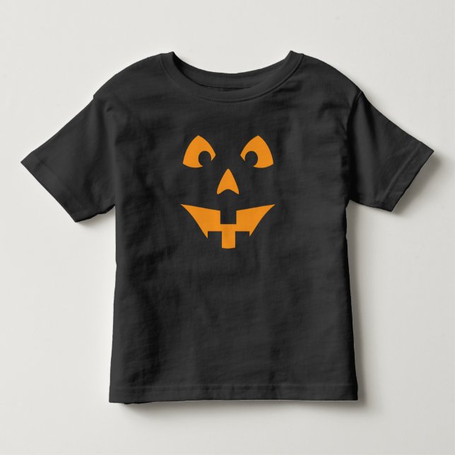 Beängstigende Jack-O-Lantern-Oberfläche Kleinkind T-shirt (Vorderseite)