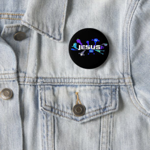 Beängstigende Jesus-Nächte Button