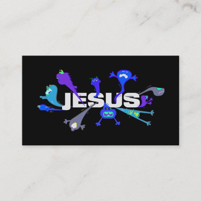 Beängstigende Jesus-Nächte Visitenkarte (Vorderseite)