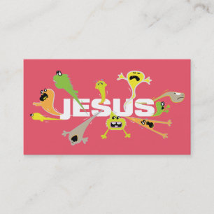 Beängstigende Jesusscripture-Karten Visitenkarte