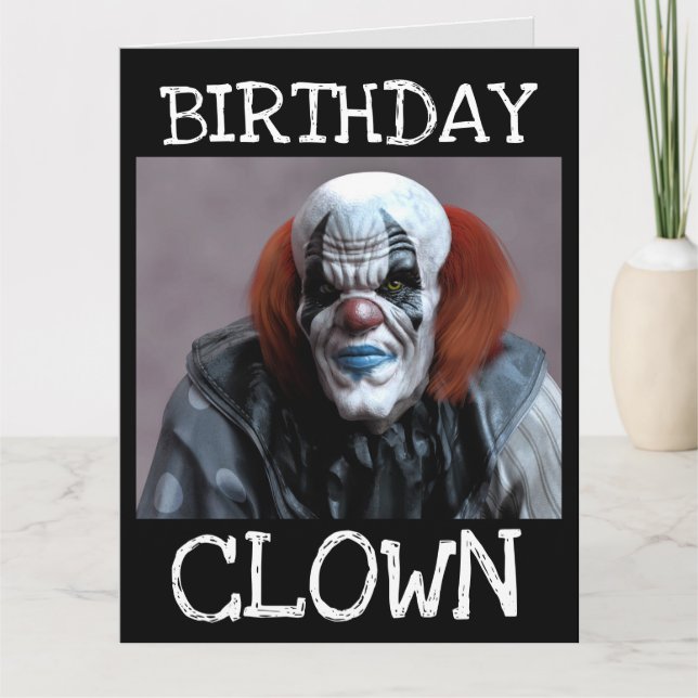 BEÄNGSTIGENDE KLEINFUNKTION GEBURTSTAG ÜBERSIEGTE  KARTE (Vorderseite)