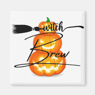 Beängstigende Kürbiskrötenkunst Spooky Fun Magnet