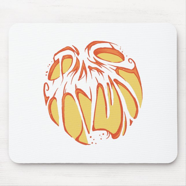 Beängstigende Kürbislaterne Mousepad (Vorne)