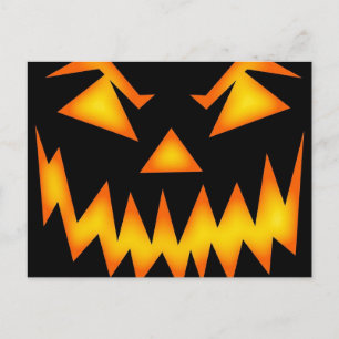 Beängstigende Kürbislaterne Postkarte