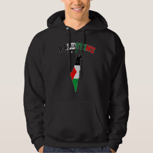 Beängstigende palästinensische Flagge Männer Fraue Hoodie