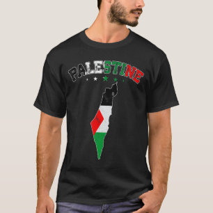 Beängstigende palästinensische Flagge Männer Fraue T-Shirt