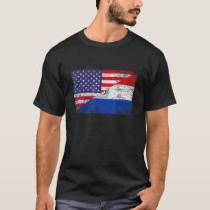 Beängstigende Paraguay-Flagge und Patriotik der am T-Shirt