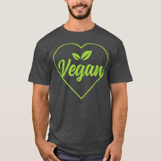 Beängstigende Pflanze Herbivore Veganes Herz T-Shirt