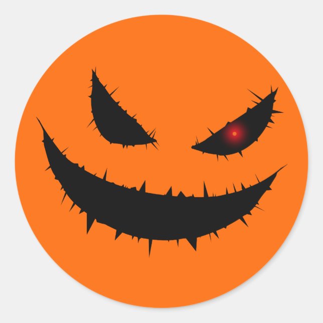 Beängstigende Pumpkneipe Runder Aufkleber (Vorderseite)