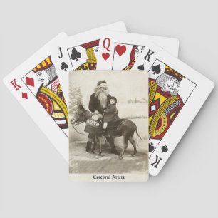 Beängstigende Santa Playing Cards Spielkarten