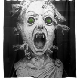 Beängstigende Screening Medusa, Duschvorhang Kunst
