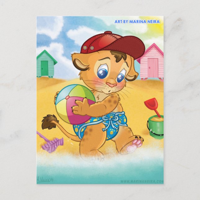 Beängstigende Seepostkarte Postkarte (Vorderseite)