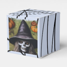 Beängstigende Skeleton Hexe für ein gruseliges Hal Geschenkschachtel