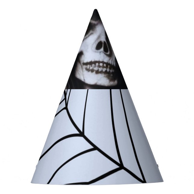 Beängstigende Skeleton Hexe für ein gruseliges Hal Partyhütchen (Vorderseite)