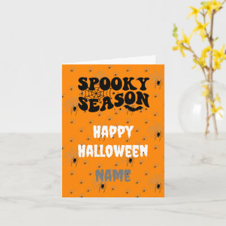 Beängstigende Spiole-Halloween-Karte individuell a Karte