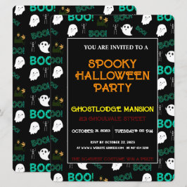 BEÄNGSTIGENDE SPOOKY-HALLOWEEN-PARTY-EINLADUNG EINLADUNG