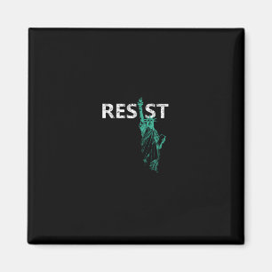 Beängstigende Statue des Liberty Resist Magnet
