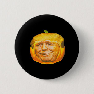 Beängstigende Trumpkin Pumpkin Halloween-Party Des Button