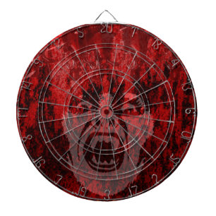 Beängstigende Vampir Lady in Blood Dartboard Dartscheibe