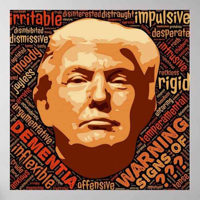 Beängstigende Wahrheit, Anti Donald Trump Poster (Vorne)