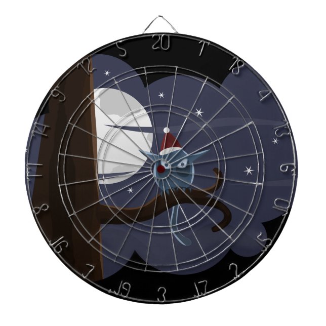 beängstigende Weihnachtskeule Dartscheibe (vorne)
