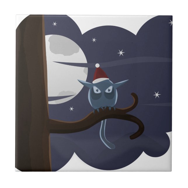 beängstigende Weihnachtskeule Fliese (Vorderseite)