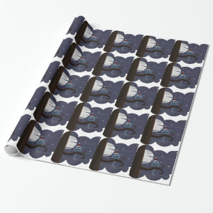 beängstigende Weihnachtskeule Geschenkpapier