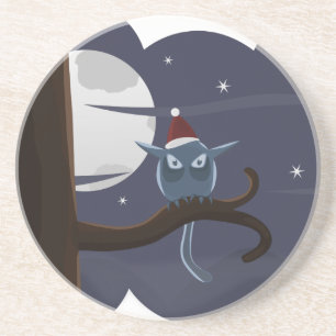 beängstigende Weihnachtskeule Getränkeuntersetzer