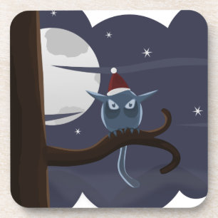 beängstigende Weihnachtskeule Getränkeuntersetzer