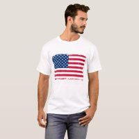 Beängstigender amerikanischer Flag-T - Shirt