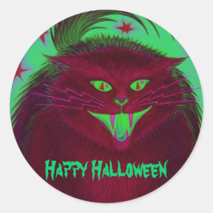 Beängstigender Aufkleber "Happy Halloween"