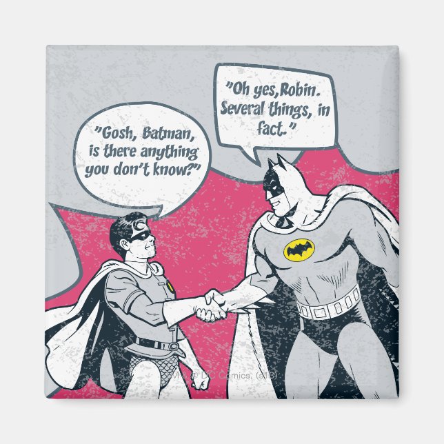 Beängstigender Batman und Robin Handshake Magnet (Vorne)